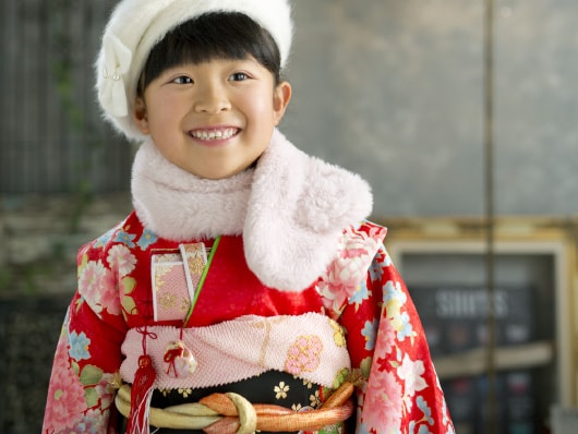 着物を着た女の子